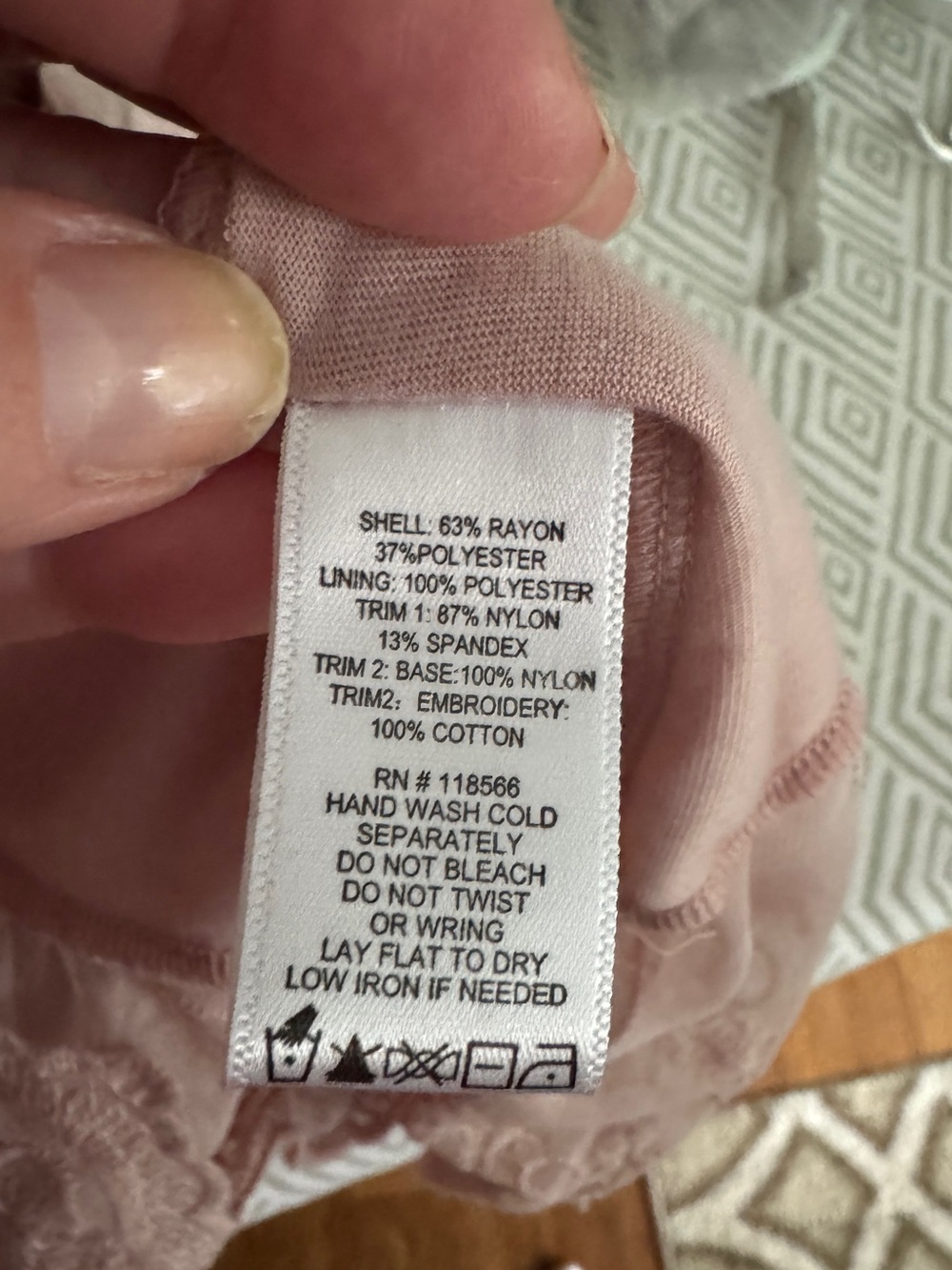 La Bellum by Hillary Scott Dusty Rose Crochet-Hem Sleeveless midi dress - Picture 11 of 11